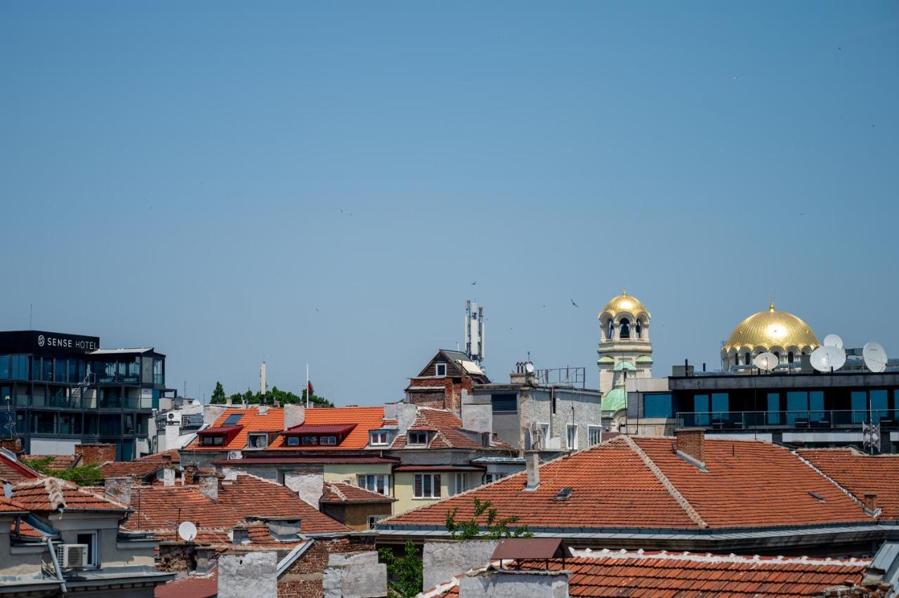 Sunny Studio With A View In Top Center Sofía Exterior foto